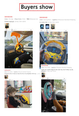 Electronic Simulation Steering Wheel With Light And Sound Early Education Puzzle Co-Pilot Sports Car Steering Wheel Toy Boy Gift