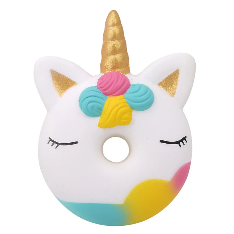 Kawaii Bear biscuit Squeeze Squishy Jumbo Deer Unicorn Cat Slow Rising Cream Scented Stress Relieve Toys For Kid Baby