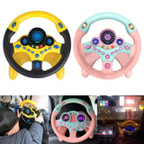 Electronic Simulation Steering Wheel With Light And Sound Early Education Puzzle Co-Pilot Sports Car Steering Wheel Toy Boy Gift