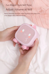 Kids Cute Cartoon Dinosaur LED Digital Alarm Clock Wake Up Night Light Relojes Desktop Decoration Children Sleep Trainer