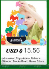 Kids Wooden Toys 3D Wood Puzzle Cartoon Animals Cognitive Jigsaw Puzzle Early Learning Educational Toys For Children Gift