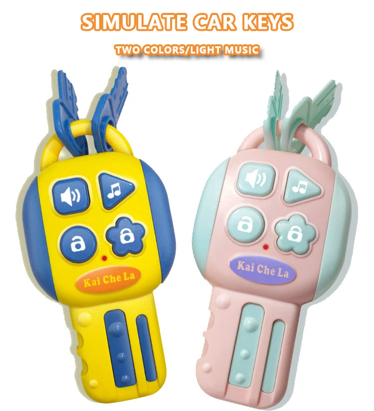 Electronic Simulation Steering Wheel With Light And Sound Early Education Puzzle Co-Pilot Sports Car Steering Wheel Toy Boy Gift