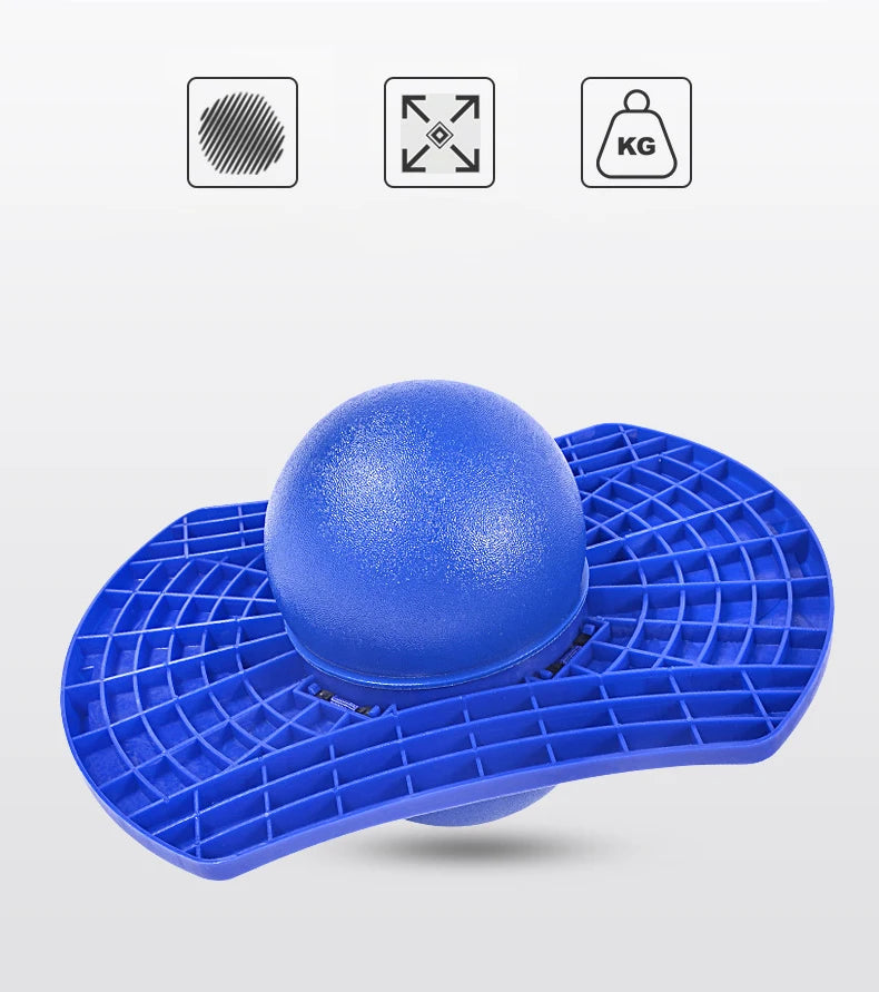 Bouncing Ball With Handle And Pump Balance Platform Bouncy Jump Pogo Ball For Kids Playground Sports Workout Competition Toy