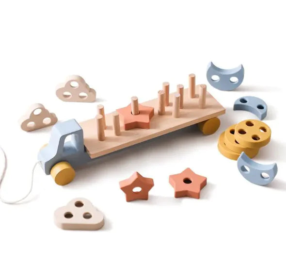 Creative Children's Wooden Small Airplane Toy Puzzle Exercise