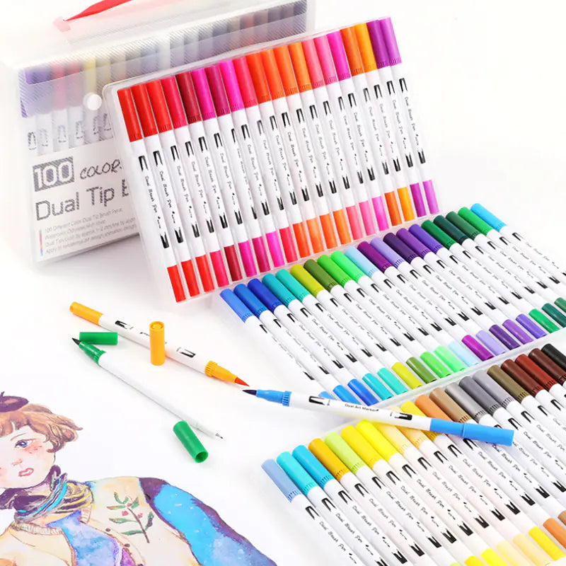 Water-Based Color Markers and Drawing Pens