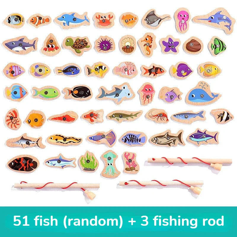 Montessori Magnetic Fishing Game