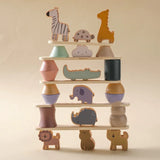 Montessori Wooden Animal Stacking Balance Toy