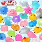 50-5PCS Kawaii Squishies Mochi Anima Squishy Toys For Kids Antistress Ball Squeeze Party Favors Stress Relief Toys For Birthday