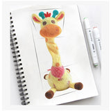 Music Giraffe Toy Singing Dancing Repeating What You Said Dancing Giraffe Flashing LED Lights Adjustable Volume Voice Simulation