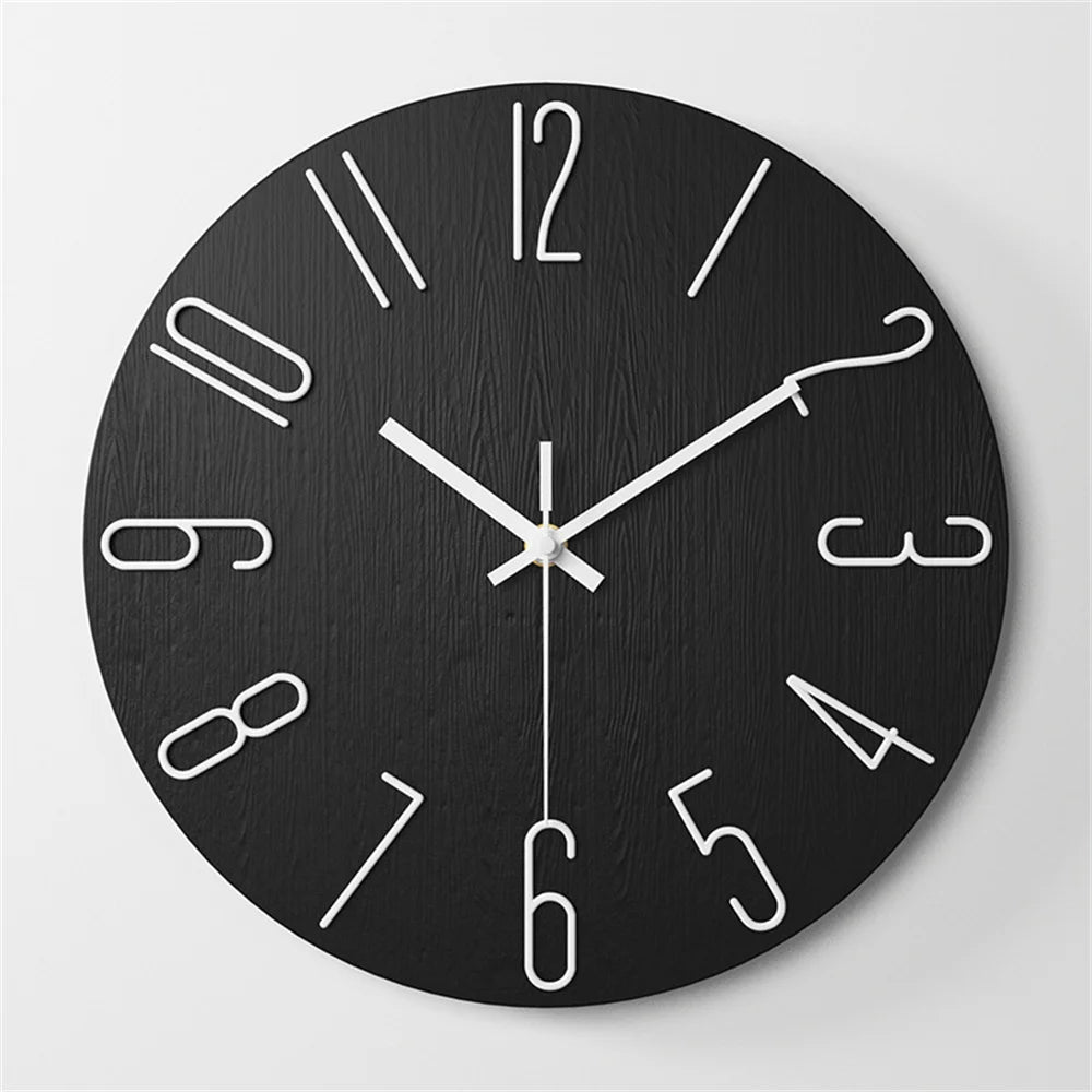 Wall Clock Battery Powered Clocks 12 inch Small Clock Analog Clock Suitable for Home Office Bedroom Kitchen Classroom School