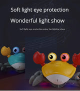 Children's Induction Escape Crab Crab Crawl Electronic Pet Toys Baby Music Early Education Mobile Toys Free Delivery