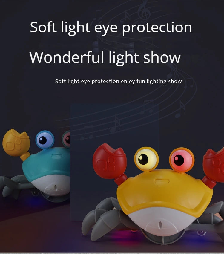 Children's Induction Escape Crab Crab Crawl Electronic Pet Toys Baby Music Early Education Mobile Toys Free Delivery