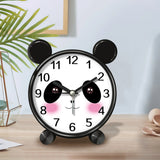 Cute Children's Educational Alarm Clock Bedroom Desktop Early Education Small Animal Round Mute For Boy Girls Home Decoration