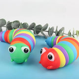 Baby Toy Twisted Caterpillar Infants and Toddlers Colorful Stress Relieving Toys Early Educational Toys Newborn Gift Squishy 1pc