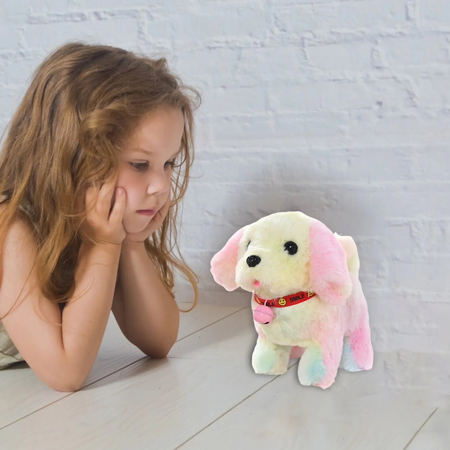 Baby Soft with Music h Electronic Interactive Puppy Walking Barking Tail Wagging Stretching Companion Animal Suitable For