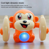 Electric Tumbling Monkey Learning To Climb Induction Music Toys Kids Toys Monkey Voice Light Puzzle Control Rolling Cartoon