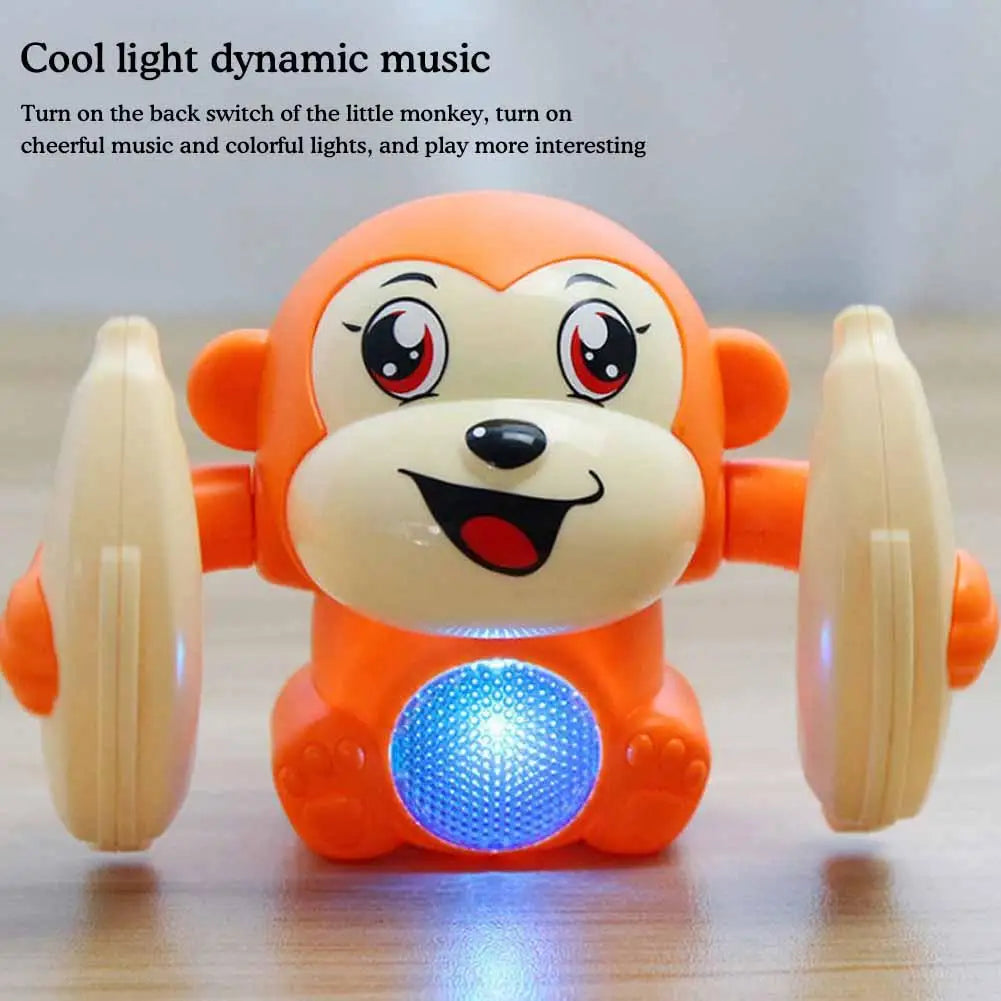 Electric Tumbling Monkey Learning To Climb Induction Music Toys Kids Toys Monkey Voice Light Puzzle Control Rolling Cartoon