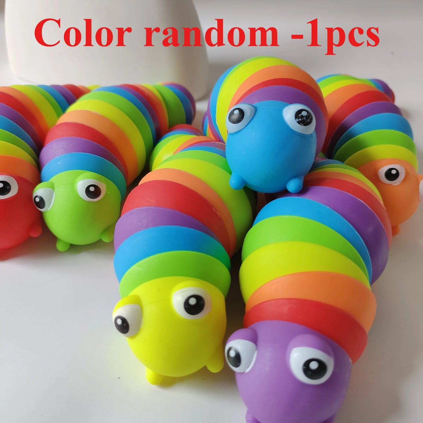 Baby Toy Twisted Caterpillar Infants and Toddlers Colorful Stress Relieving Toys Early Educational Toys Newborn Gift Squishy 1pc