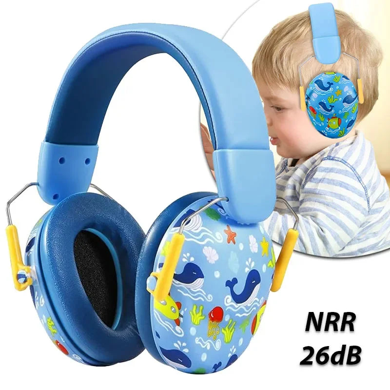 Baby Earmuffs 3-12 Years Old Child Baby Hearing Protection Safety Earmuffs Noise Reduction Ear Protector for Children Earphone