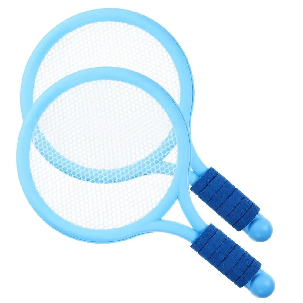 Comfortable Handle Badminton Rackets Set Portable Anti-slip Plastic Rackets with Ball Easy To Grip Shuttlecocks