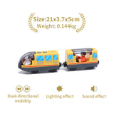 New Electric Universal Simulation High Speed Train Magnetic Locomotive Fit for Wooden Train Track Railway Educational Toys Gifts