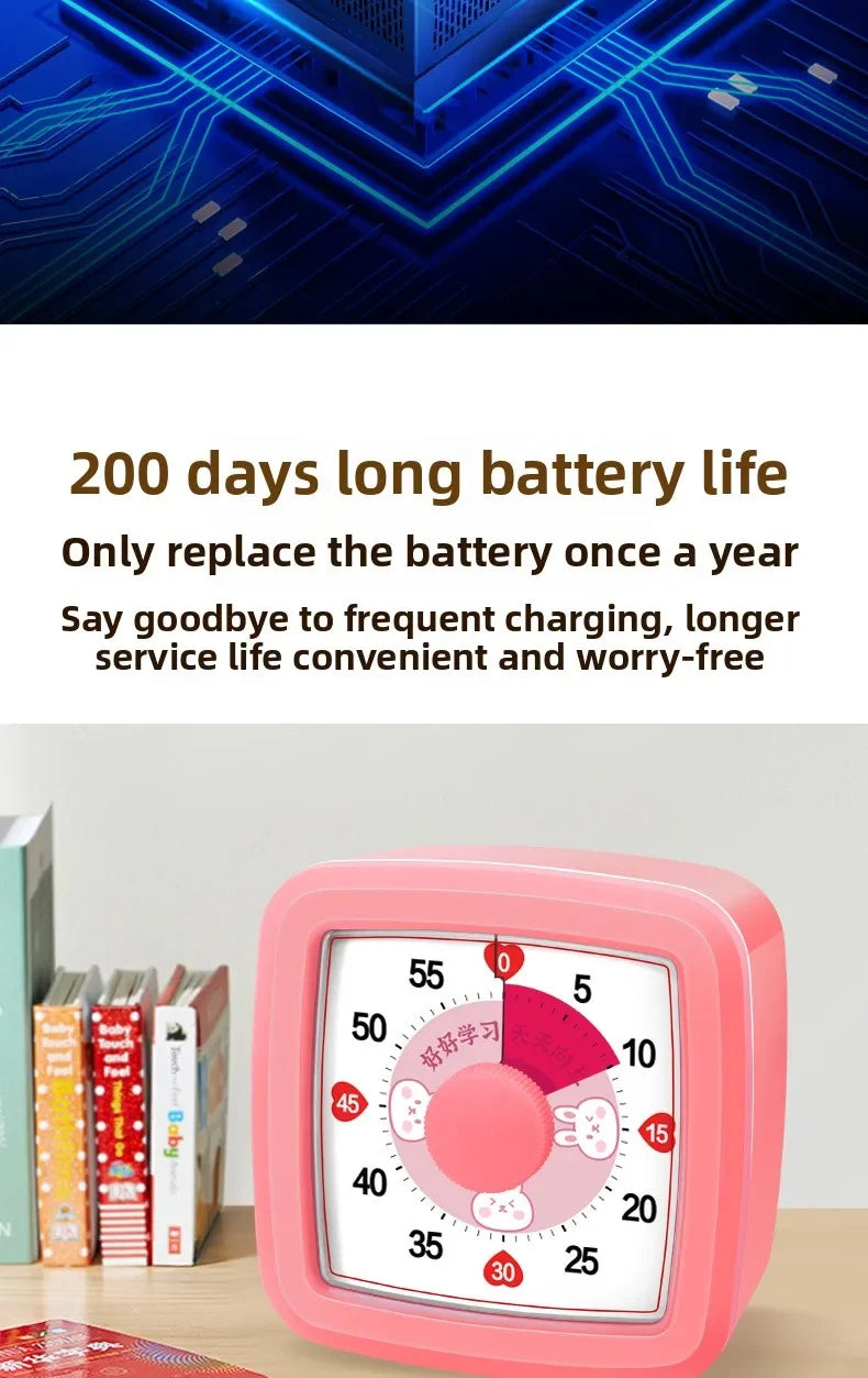 School Visual Timer Children Yunbaoit Visual Timer With Night Light Kitchen Accessories Stop Watch Digital Stopwatch Pomodoro