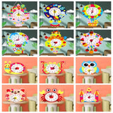Nonwoven Fabric Cognition Clocks Toys DIY Puzzle Hour Minute Second DIY Clock Toys Cartoon Clock Time Teaching Aid Kids Gift