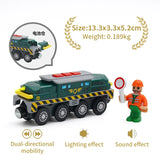 New Electric Universal Simulation High Speed Train Magnetic Locomotive Fit for Wooden Train Track Railway Educational Toys Gifts