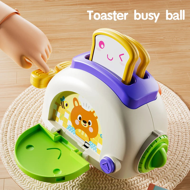 Montessori Sensory Toys Baby Busy Cube Activity Travel Toy Educational Learning Fidget Toys for Fine Motor Skills Children Gift