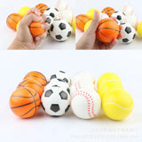 12pcs Children Sponge bounce Ball Sports  Anti Stress Ball Educational Toys For Kids Outdoor Sports  Decompression Release Ball