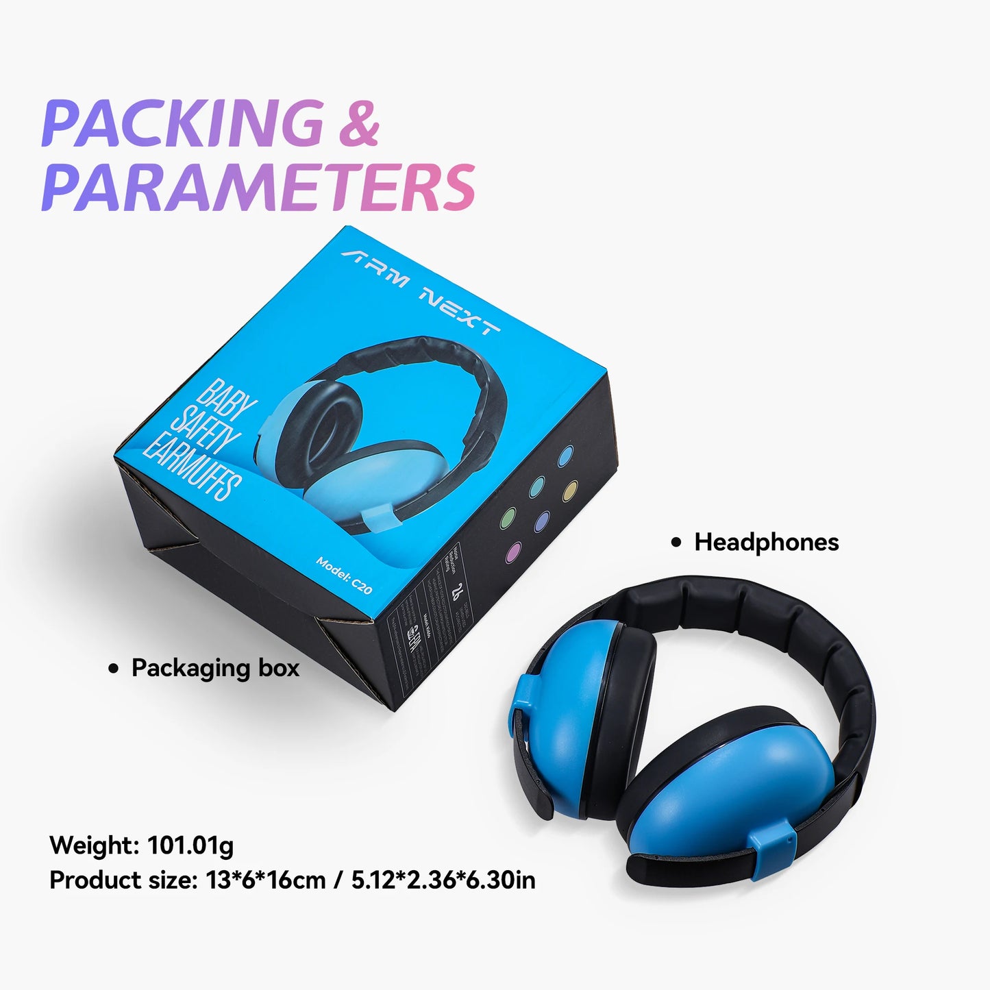 Kids Ear Plugs Sleeping Sound-isolating Headphones Infant Muffs Anti-noise Reduction Earmuffs Toddlers Abs Travel Baby