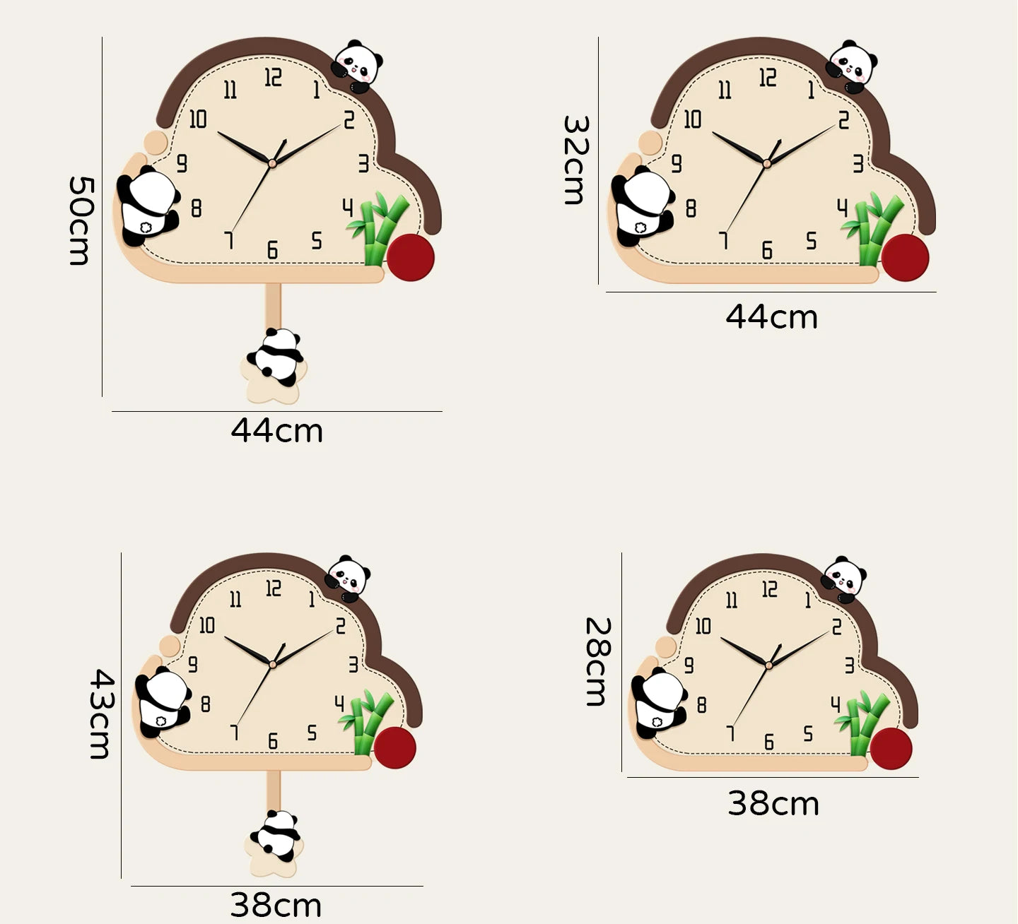 Children Chic Wall Clocks Silent Bedroom Art Cute Wall Clock Electronic Pendulum Pendule Horloge Murale House Decoration