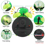 Kids Alarm Clock Cute Dinosaur Unicorn Desk Clock Double Bell Clock with Backlight Alarm Clock For Children Sleep Trainier Gifts