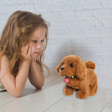 Baby Soft with Music h Electronic Interactive Puppy Walking Barking Tail Wagging Stretching Companion Animal Suitable For