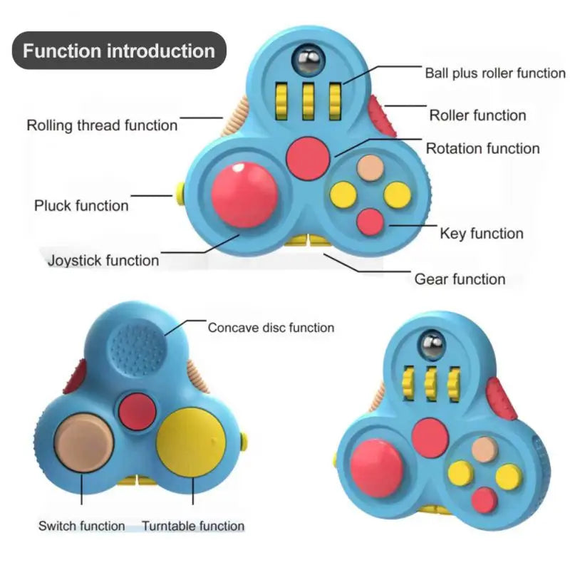 Fidget Pad 10 Fidget Toy Options in 1 Fidget Pack Superior Fidget Toys Fidget Pad Stocking Stuffers, Anxiety Toys, Figet