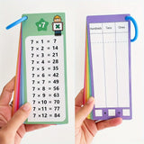 Flash Cards with Dry Erase Markers 30 Cards 0-12 Multiplication Division Educational Times Table Learning Math Games Chart