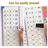 Flash Cards with Dry Erase Markers 30 Cards 0-12 Multiplication Division Educational Times Table Learning Math Games Chart