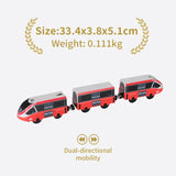 New Electric Universal Simulation High Speed Train Magnetic Locomotive Fit for Wooden Train Track Railway Educational Toys Gifts
