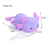Cute Axolotl Squeeze Toys Stretch Design Fidget Doll Cartoon Fish Squishy Toy Stress Relief Multiple Color Slow Rebound Toys