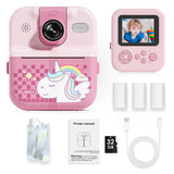 Kids Camera Instant Print Bluetooth Connection Photo 1080P HD Toddler Camera for Girls Boys 3-12 Age Birthday Christmas Gifts
