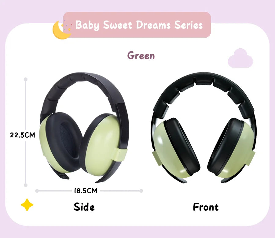 Baby Ear Protection for Babies and Toddlers Noise Reduction Earmuffs Baby Headphones Against Hearing Damage Improves Sleep