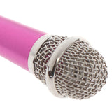 Microphone 3.5mm Stereo Studio Mic KTV Karaoke Mini Microphone With Earphone For Smart Phone Laptop PC Desktop Handheld Audio