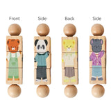 Baby Wooden Rotating Jigsaw Puzzle Hand bell Toy Baby Mobile Musical Rattle Toy Montessori Puzzle Game For Babies Newbaby Gift