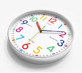 12 Inch Early Education Wall Clock Cartoon Children's Time Management Quartz Clock Home Wall Hanging Silent Clock 30CM