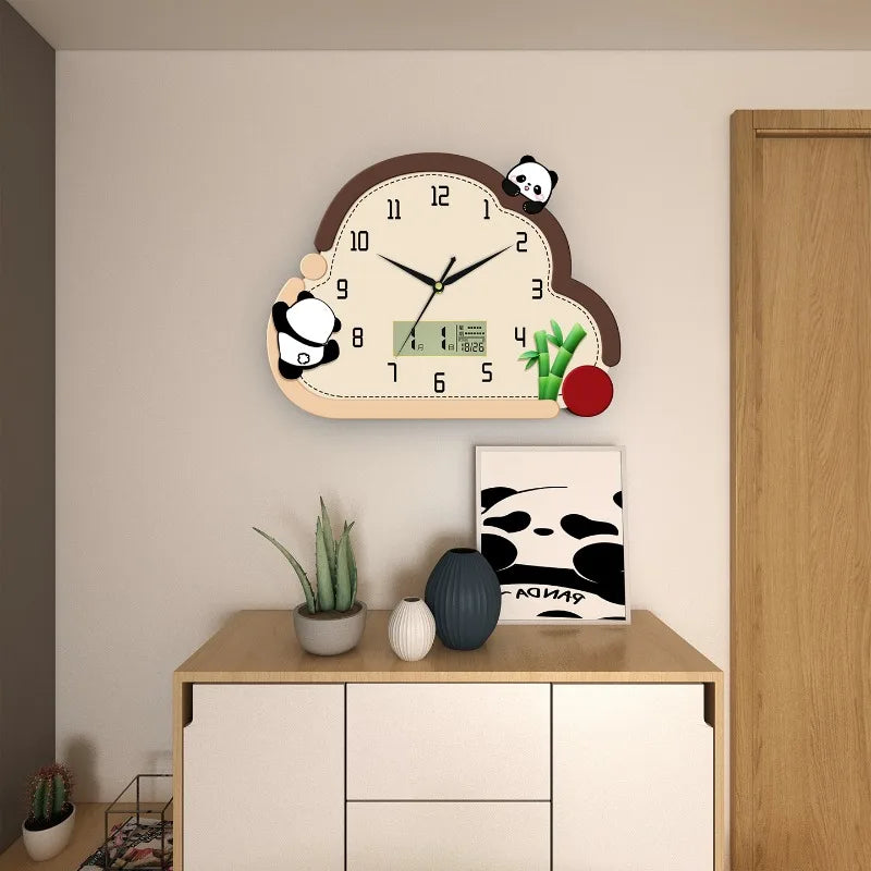 Children Chic Wall Clocks Silent Bedroom Art Cute Wall Clock Electronic Pendulum Pendule Horloge Murale House Decoration