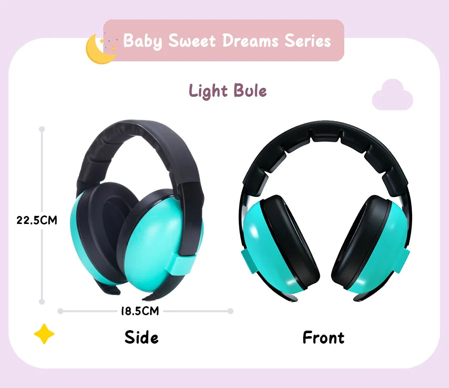 Baby Ear Protection for Babies and Toddlers Noise Reduction Earmuffs Baby Headphones Against Hearing Damage Improves Sleep
