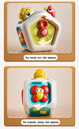 Montessori Sensory Toys Baby Busy Cube Activity Travel Toy Educational Learning Fidget Toys for Fine Motor Skills Children Gift