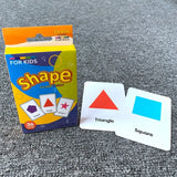 Montessori Early Baby Flash Cards Fruits Durable Children's Education Flash Cards Animal English Word Recognition Cards