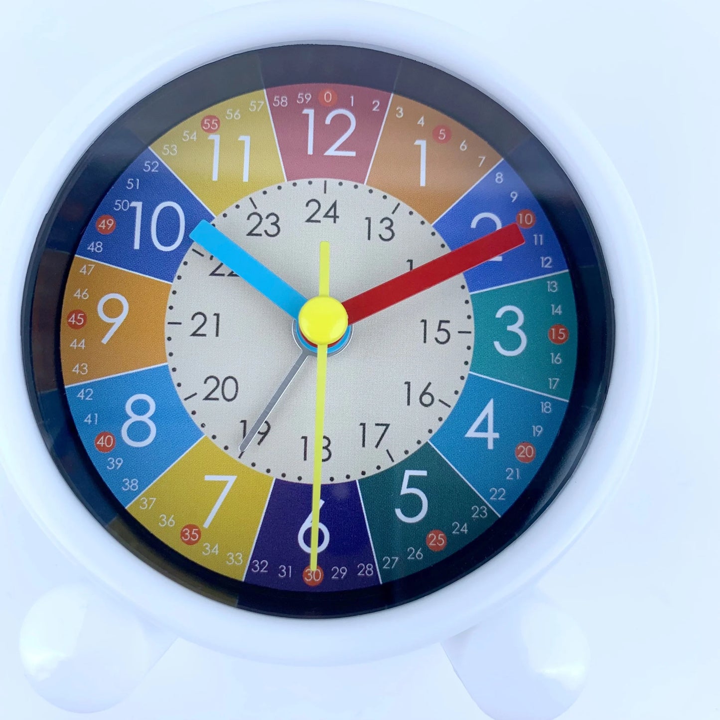 Cute Children's Educational Alarm Clock Bedroom Desktop Early Education Small Animal Round Mute For Boy Girls Home Decoration