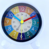 Cute Children's Educational Alarm Clock Bedroom Desktop Early Education Small Animal Round Mute For Boy Girls Home Decoration